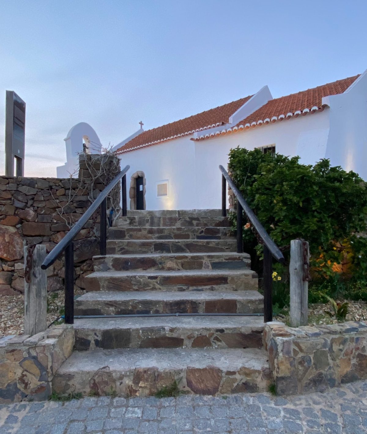 church-carrapateira-fort-sunset